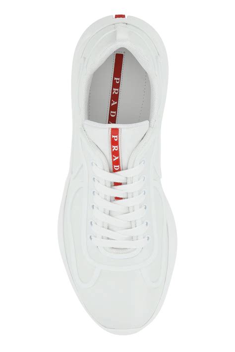 prada cups weiß|America's Cup sneakers in white .